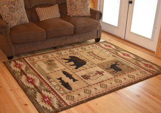 American Destination River Camp Lodge Area Rug, 2'3"x7'7"