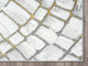 Abani Luna LUN130A Contemporary Grey and Gold Spiral Metallic Area Rug