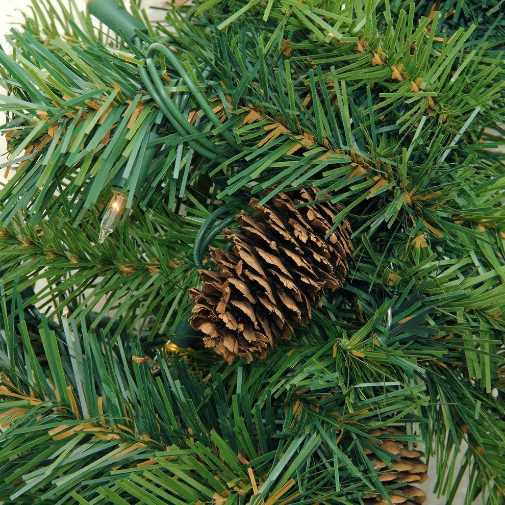 Pre-Lit Dakota Red Pine Garland, 9'x16"