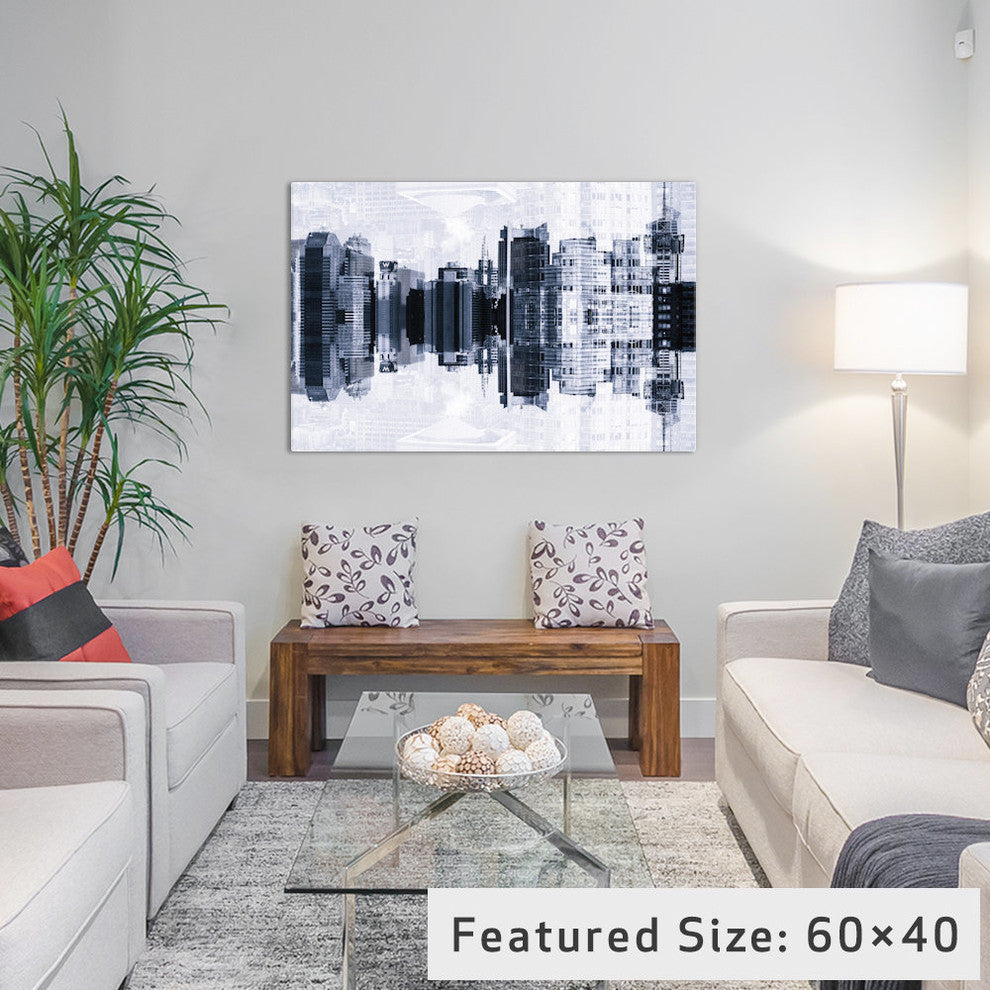 "New York Times Square Buildings" by Philippe Hugonnard, 26x18x1.5, 1-Piece