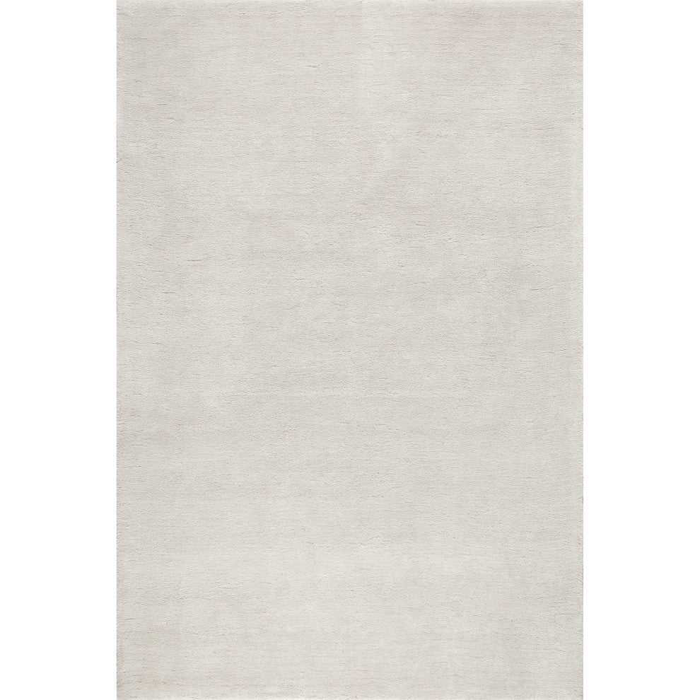 Gaia New Zealand Wool Shag Area Rug, Ivory 8' x 10'