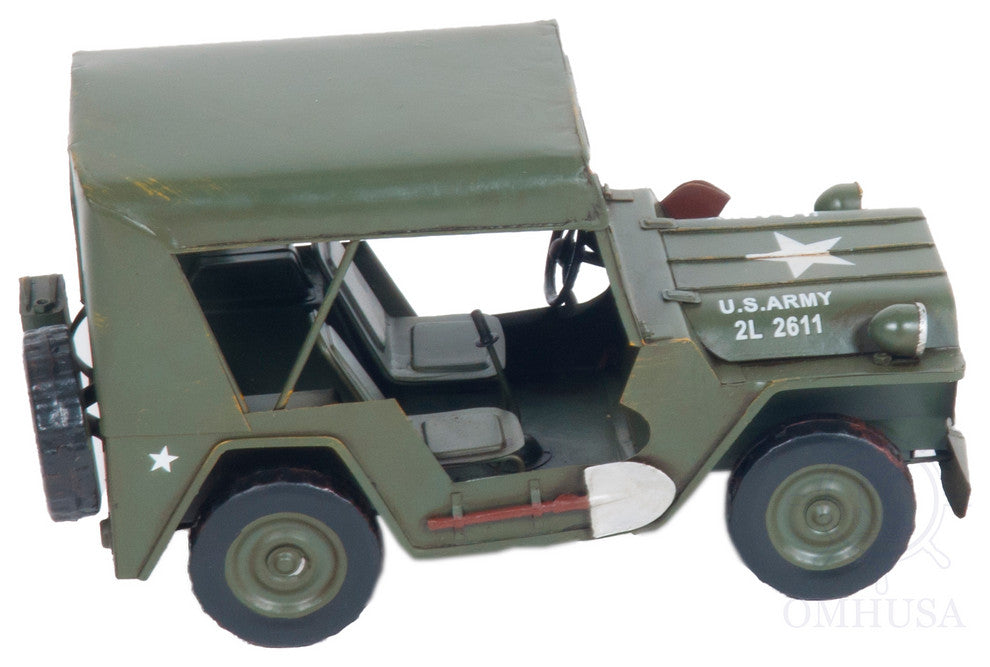 1940 Willys Quad Overland Jeep Model Car Metal