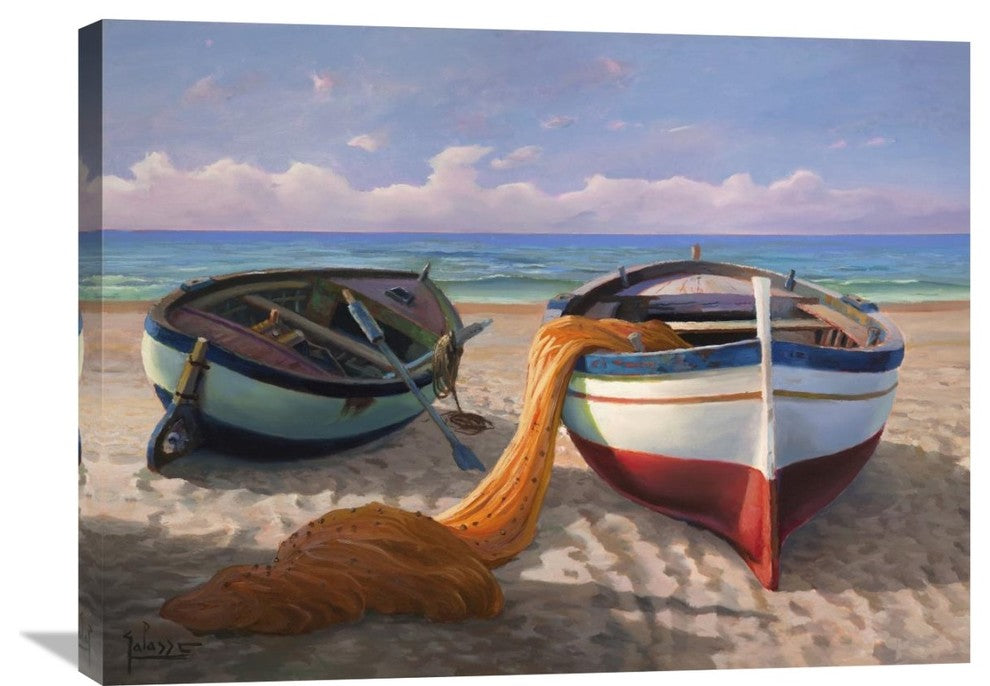 "Barche Sulla Spiaggia" Artwork, 32"x24"