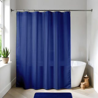 Extra Long Shower Curtain Liner Plastic 71W x 79H, Navy Blue