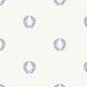 Silk Impressions 2, Contemporary Floral White, Blue Wallpaper Sample