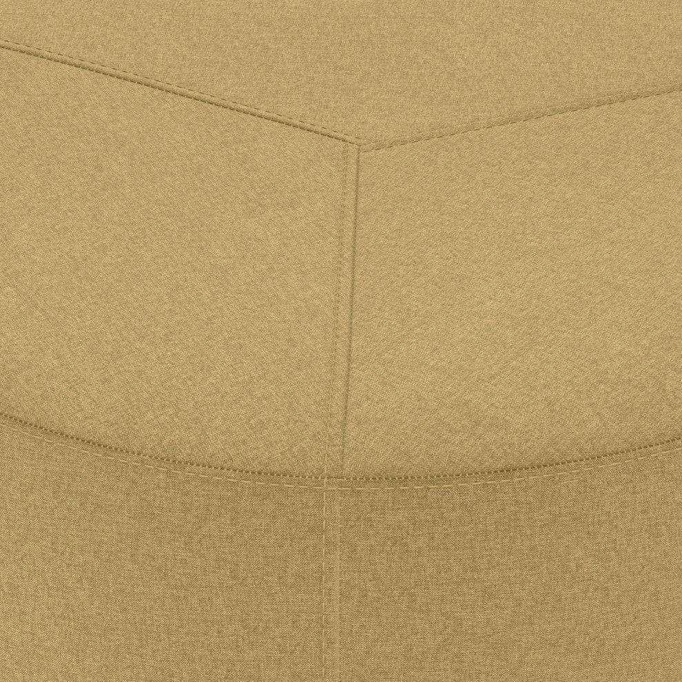 Moore Large Ottoman, Dijon Yellow