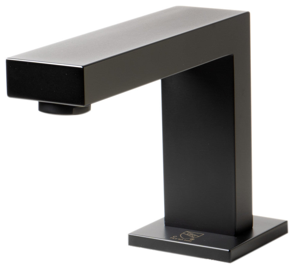 ALFI brand AB1322-BM Black Matte Widespread Modern Bathroom Faucet