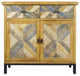 Updated Rustic Natural and Grey Sideboard