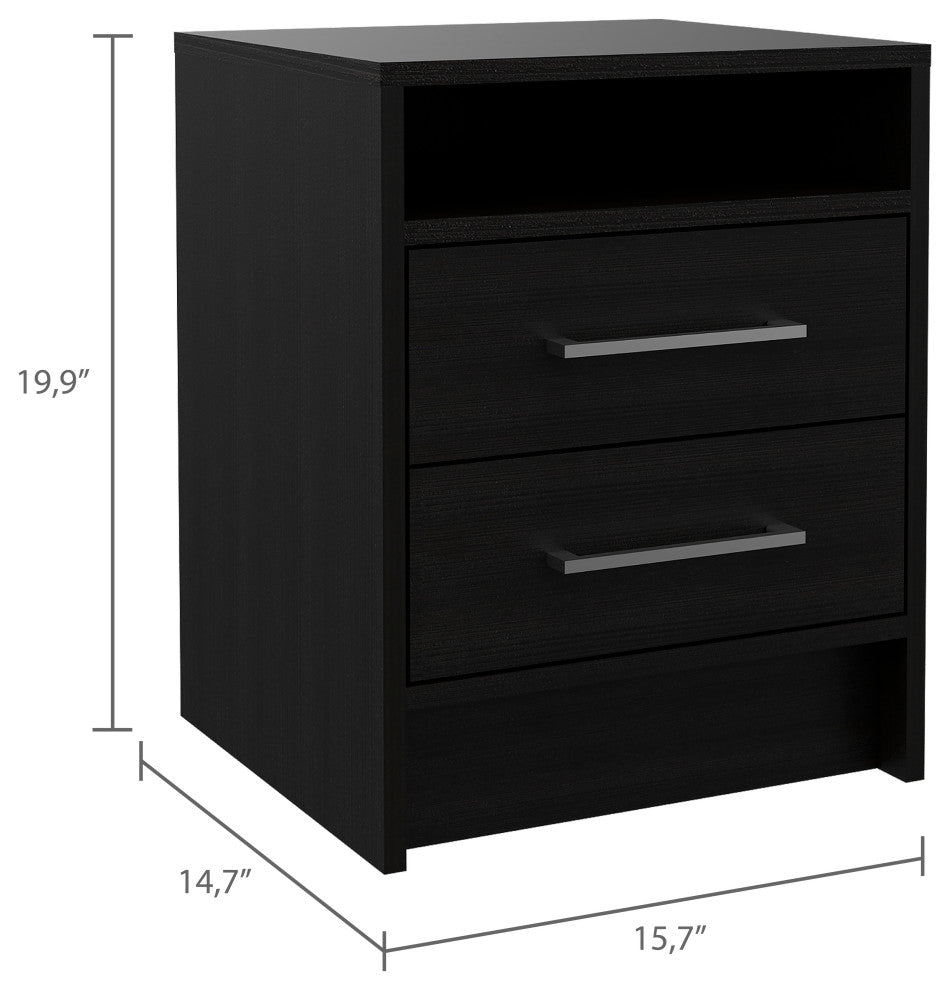 Leyva Nightstand, Black