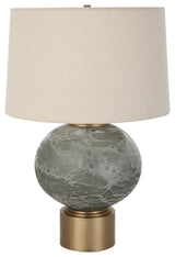 Uttermost Lunia Gray Glass Table Lamp