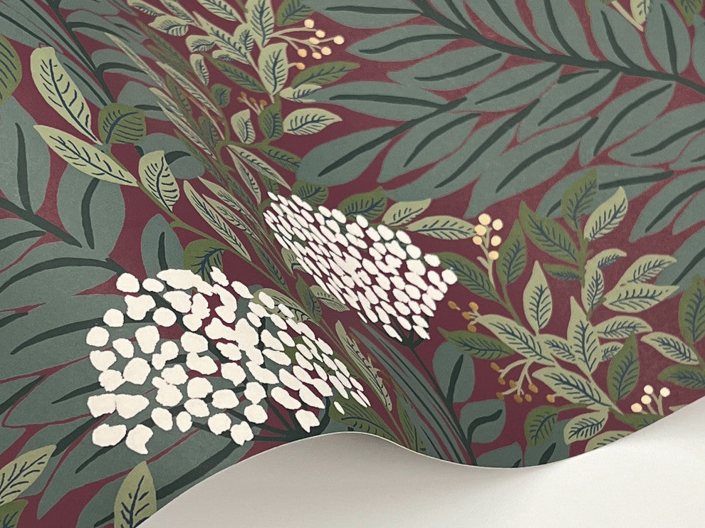 Highgrove Burgundy Wallpaper