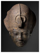 "Head of Amenhotep III Wearing the Blue Crown" Paper Art, 14.03"x18"