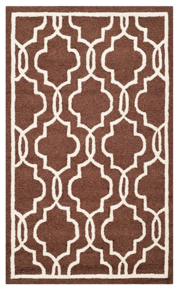 Safavieh Cambridge CAM131H 6'' Round Dark Brown Rug
