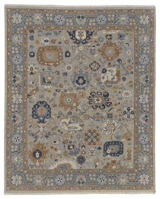 Aleska Traditional Oriental, Blue/Brown/Gray, 2'6"x10' Runner