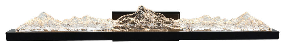 Himalayas Integrated LED Vanity Light, Black, 36 Inches