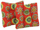 19" Squared Polyester Dining Chair Cushion, Set of 2-Farrington Terrace