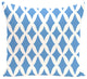 Lattice Kravitz Geometric Print Outdoor Pillow, Brighter Sky, 20"x20"