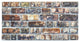 Faux Brick 3D Wall Panels, Multicolored, Set of 10, Covers 54 sq ft