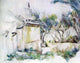 Paul Cezanne Jourdan's Cottage, 20"x25" Gallery Wrapped Canvas Print