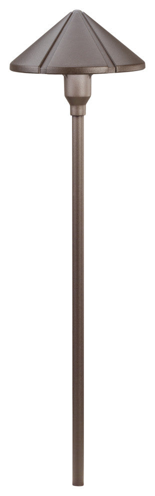 Six Groove Textured Architectural Bronze 22.75" Path and Spread 1--Light 12V