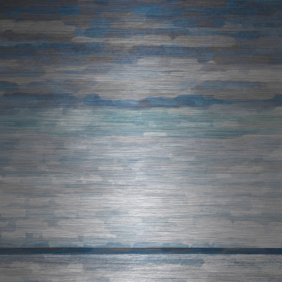 "Walberswick" UV Ink Print on Brushed  Aluminum, 40"x40"