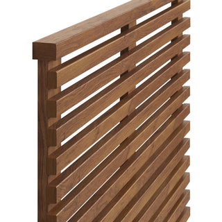 Render Wall Mount Twin Headboard, Walnut