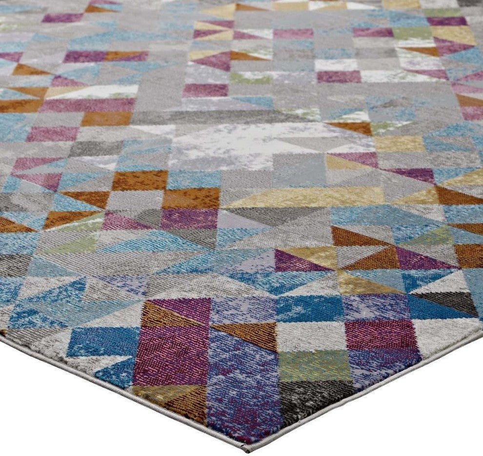 Lavendula Triangle Mosaic 8x10 Area Rug