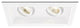 Mini Multiple LED Two-Light Housing With and-Light 2700K Flood, White