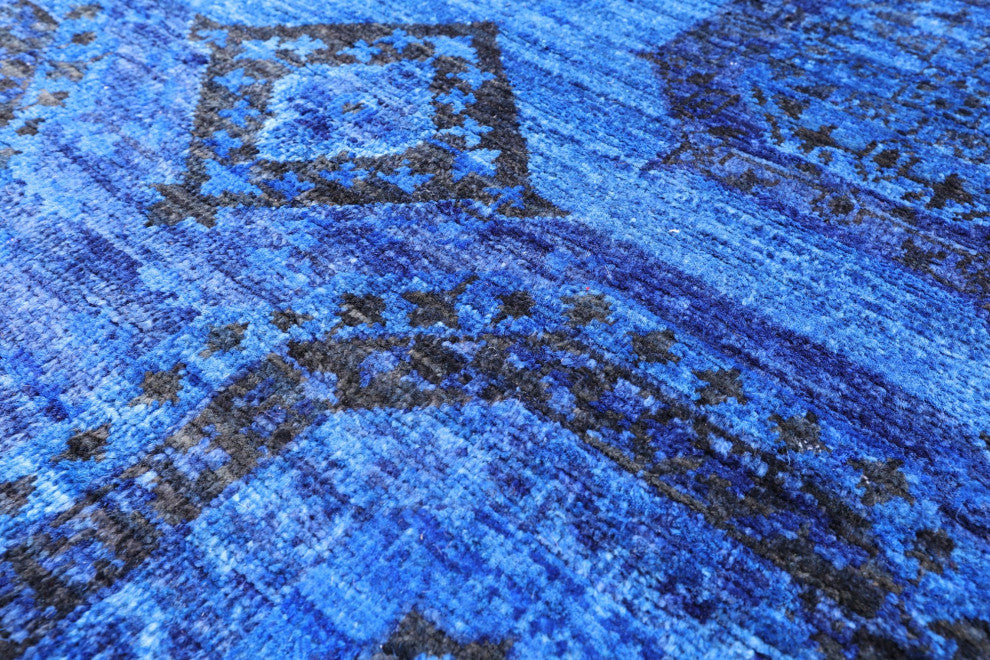 3' 11" X 5' 9" Handmade Mamluk Overdyed Full Pile Wool Rug - Q12731