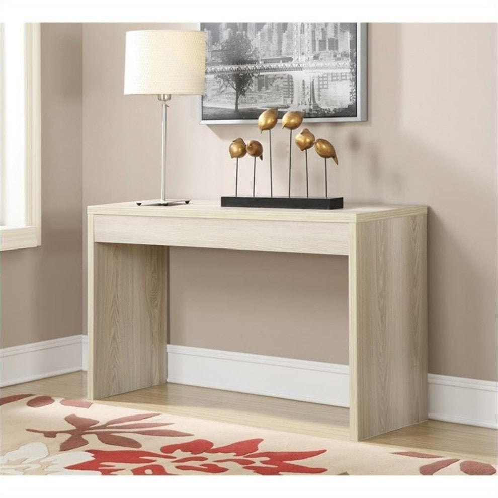 Convenience Concepts Northfield Hall Console in Weathered White Wood Finish