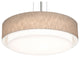 Sanibel 32" Medium Base Pendant, Satin Nickel Finish, Jute Shade
