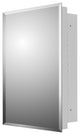Deluxe Series Medicine Cabinet, 18"x30", Stainless Steel Frame, Surface Mount