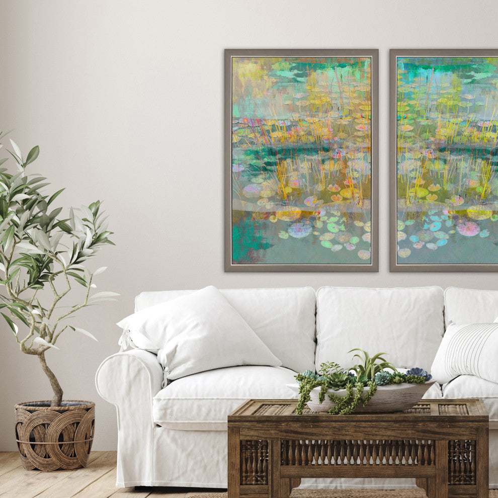 Reeds and Lilies I Artwork