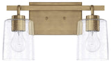 Capital Lighting 128521-449 Greyson 2 Light 15"W Bathroom Vanity - Aged Brass