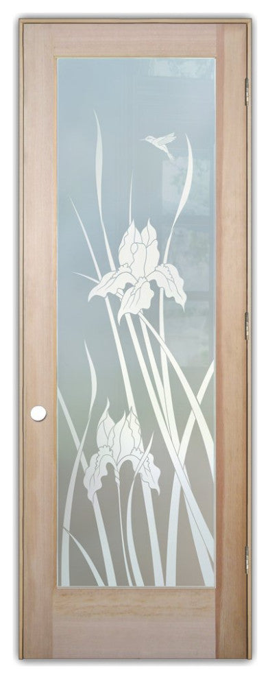 Interior Prehung Door or Interior Slab Door - Iris Hummingbird - Douglas Fir...