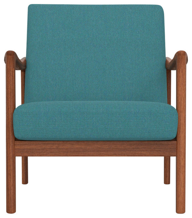Zephyr Lounge Chair, Turquoise