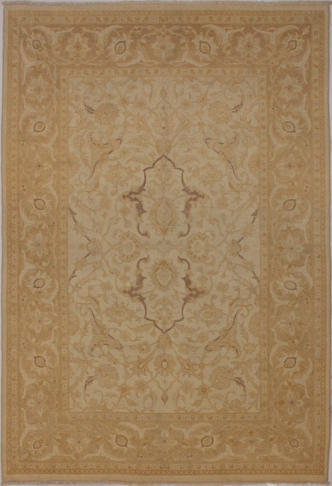 Vegetable-dyed Davina Beige Rug 8'10"x6'2"