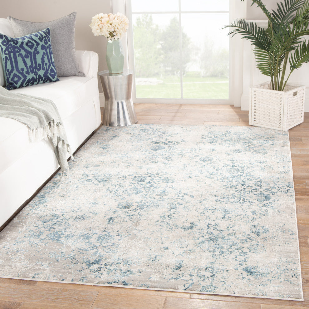 Jaipur Living Siena Damask Blue/ Ivory Area Rug 3'11"X5'11"