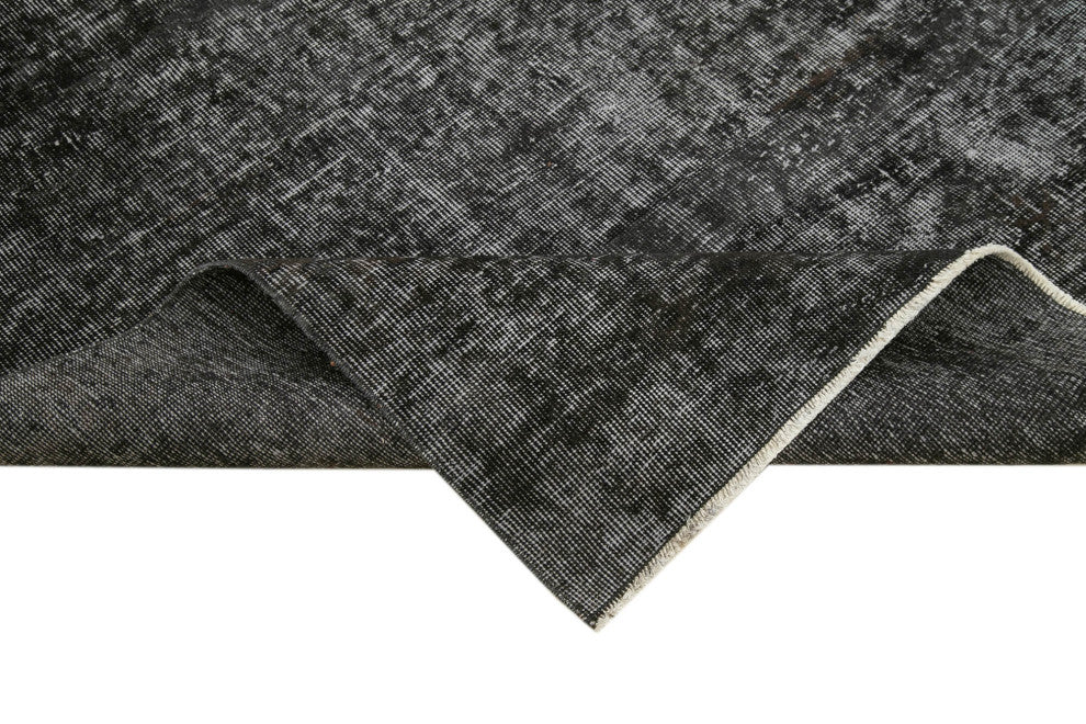 Rug N Carpet - Handmade Oriental 6' 7" x 9' 2" Vintage Overdyed Area Rug