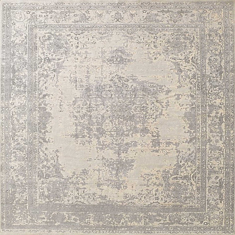 Ahgly Company Indoor Square Mid-Century Modern Area Rugs, 3' Square