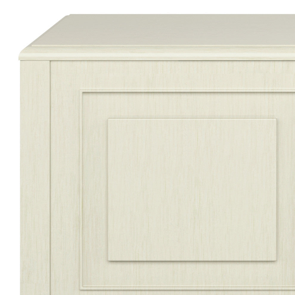 Connaught Solid Wood Storage Bench Trunk, Antique White