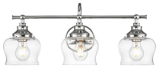 Golden Lighting 3610-BA3 CLR Daphne 3 Light 6"W Vanity Light - Chrome