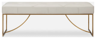 Uttermost - 23843 - Bench - Swale - Brushed Brass