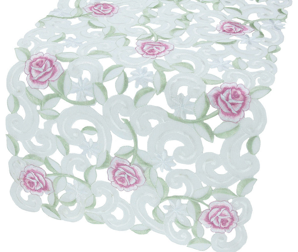 Dainty Rose 15"x72" Table Runner