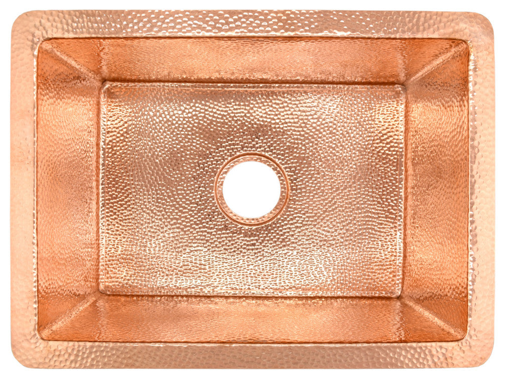 Cocina 21 Copper Kitchen Sink, Polished Copper