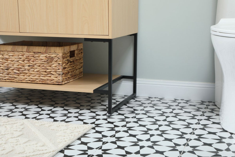 Sue 40" Single Bathroom Vanity, Maple