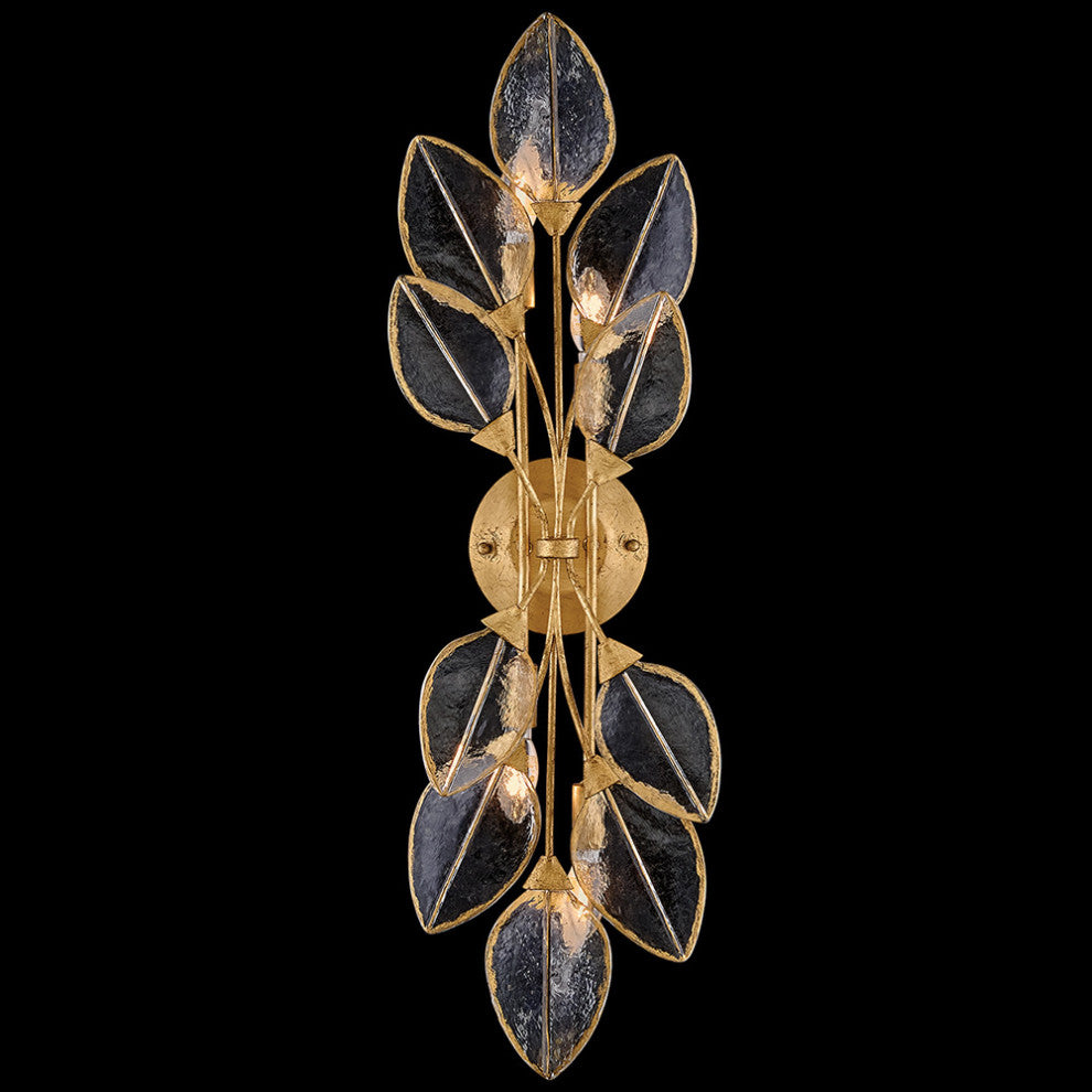 Fredrick Ramond Amira Large Four Light Sconce, Distressed Brass
