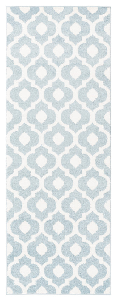 Surya Horizon HRZ-1098 7'10" Round Rug, Denim/Cream