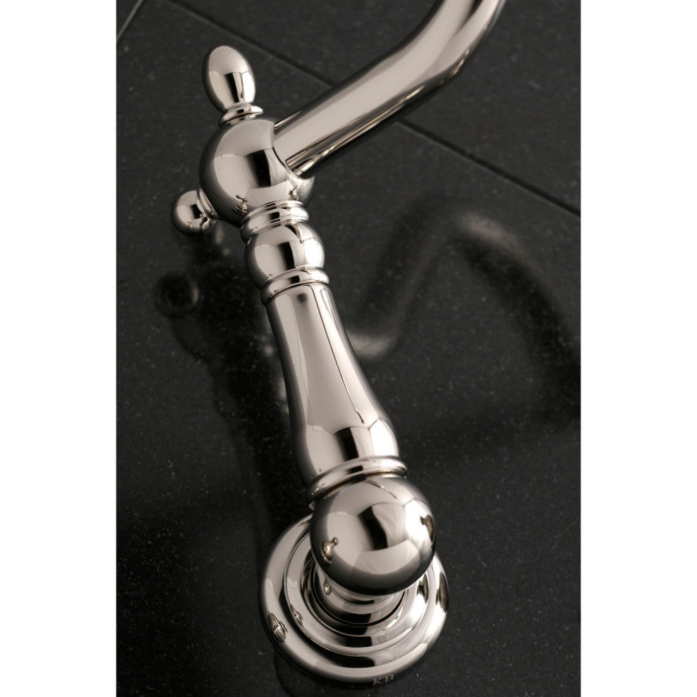 Kingston Brass Wall Mount Tub Faucet, Polished Nickel