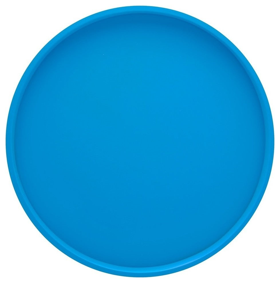 Process Blue 14" Round Serving Tray